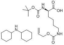 CAS 登录号：327156-94-5， 叔丁氧羰基-D-(烯丙氧羰基)赖氨酸二环己胺盐