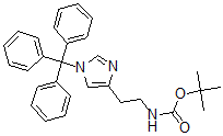 CAS 登录号：327160-17-8， 2-[1-(三苯基甲基)-1H-咪唑-4-基]乙基]-氨基甲酸叔丁酯