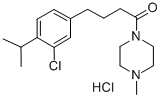 CAS#: 32808-60-9, 4-(3-Chloro-4-Propan-2-Ylphenyl)-1-(4-Methylpiperazin-1-Yl)Butan-1-One Hydrochloride