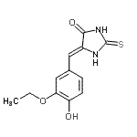 CAS#: 329207-64-9, (5Z)-5-(3-Ethoxy-4-Hydroxybenzylidene)-2-Thioxo-4-Imidazolidinone