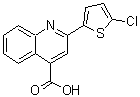 CAS 登录号：329222-93-7， 2-(5-氯-2-噻吩基)-4-喹啉羧酸