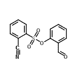 CAS 登录号：329235-29-2， (2-甲酰基苯基)2-氰基苯磺酸酯