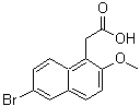CAS 登录号：329269-13-8， (6-溴-2-甲氧基-1-萘基)乙酸