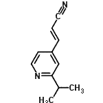 CAS 登录号：329973-91-3， (2E)-3-(2-异丙基-4-吡啶基)丙烯腈
