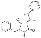 CAS#: 33016-12-5, 3-(1-Anilinoethylidene)-5-benzylpyrrolidine-2,4-dione