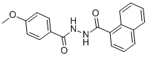CAS 登录号：331636-68-1， 1-(4-甲氧基苯甲酰基)-2-(1-萘甲酰)-肼