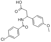 CAS#: 332052-54-7, (3R)-3-[(4-Chlorobenzoyl)Amino]-3-(4-Methoxyphenyl)Propionic Acid