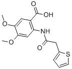 CAS#: 332163-07-2, 4,5-Dimethoxy-2-[(2-Thiophen-2-Ylacetyl)Amino]Benzoic acid