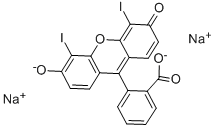 CAS#: 33239-19-9, 3',6'-Dihydroxy-4',5'-Diiodo-Spiro[Isobenzofuran-1(3H),9'-[9H]Xanthen]-3-One Sodium Salt (1:2)