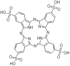 CAS 登录号：33308-41-7， 29H,29H,31H-酞菁-C,C,C,C-四磺酸