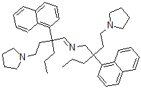 CAS#: 33310-54-2, 2-Naphthalen-1-Yl-N-[2-Naphthalen-1-Yl-2-(2-Pyrrolidin-1-Ylethyl)Pentyl]-2-(2-Pyrrolidin-1-Ylethyl)Pentan-1-Imine