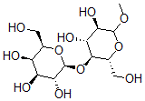 CAS 登录号：33336-09-3， (2S,3R,4S,5R,6R)-2-[(2R,3S,4R,5R)-4,5-二羟基-2-(羟基甲基)-6-甲氧基四氢吡喃-3-基]氧基-6-(羟基甲基)四氢吡喃-3,4,5-三醇