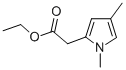 CAS 登录号：33369-47-0， 2-(1,4-二甲基吡咯-2-基)乙酸乙酯