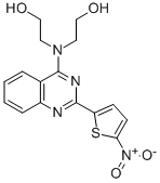 CAS#: 33372-39-3, 2-[2-Hydroxyethyl-[2-(5-Nitrothiophen-2-Yl)Quinazolin-4-Yl]Amino]Ethanol