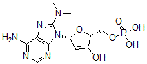 CAS#: 33376-91-9, [(2R,5R)-5-(6-Amino-8-Dimethylaminopurin-9-Yl)-3-Hydroxy-2,5-Dihydrofuran-2-Yl]Methyl Dihydrogen Phosphate
