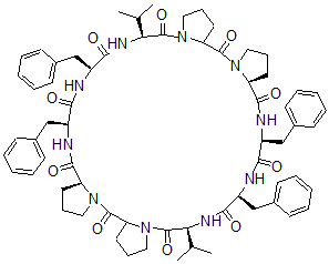 CAS 登录号：33426-38-9， 1-去-L-丙氨酸-3alpha-内-L-缬氨酸-蕈环十肽
