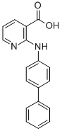 CAS 登录号：33522-82-6， 2-[(4-苯基苯基)氨基]吡啶-3-羧酸