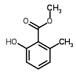 CAS 登录号：33528-09-5， 甲基2-羟基-6-甲基苯甲酸酯