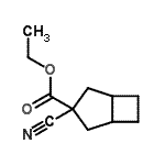 CAS 登录号：335458-60-1， 乙基3-氰基双环[3.2.0]庚烷-3-羧酸酯