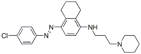 CAS 登录号：3365-99-9， 4-(4-氯苯基)偶氮-N-(3-哌啶-1-基丙基)-5,6,7,8-四氢萘-1-胺