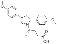 CAS 登录号：337482-89-0， 4-[(5S)-3,5-二(4-甲氧基苯基)-4,5-二氢吡唑-1-基]-4-氧代丁酸