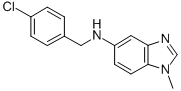 CAS 登录号：337925-64-1， N-[(4-氯苯基)甲基]-1-甲基苯并咪唑-5-胺