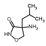 CAS 登录号：33839-09-7， 4-氨基-4-异丁基-1,2-恶唑烷-3-酮