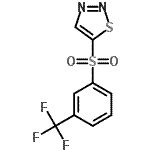 CAS 登录号：338407-94-6， 5-{[3-(三氟甲基)苯基]磺酰基}-1,2,3-噻二唑