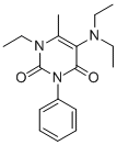 CAS#: 33872-85-4, 5-Diethylamino-1-Ethyl-6-Methyl-3-Phenylpyrimidine-2,4-Dione
