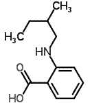 CAS 登录号：339549-02-9， 2-[(2-甲基丁基)氨基]苯甲酸