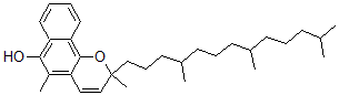 CAS 登录号：34044-00-3， 2,5-二甲基-2-(4,8,12-三甲基十三烷基)苯并[h]苯并吡喃-6-醇
