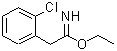 CAS 登录号：34068-29-6， 2-(2-氯苯基)乙亚氨酸乙酯