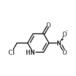 CAS 登录号：340806-00-0， 2-(氯甲基)-5-硝基-4(1H)-吡啶酮