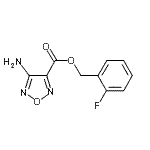 CAS 登录号：340828-48-0， 2-氟苄基4-氨基-1,2,5-恶二唑-3-羧酸酯