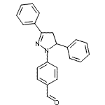 CAS#: 34114-09-5, 4-(3,5-Diphenyl-4,5-Dihydro-1H-Pyrazol-1-Yl)Benzaldehyde