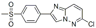 CAS 登录号：3415-21-2， 6-氯-2-(4-甲基磺酰基苯基)咪唑并[2,1-f]哒嗪