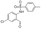 CAS 登录号：34159-03-0， N-(4-氯-2-甲酰基苯基)-4-甲基-苯磺酰胺