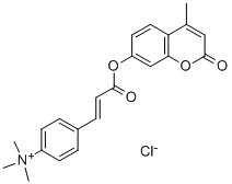 CAS#: 34197-47-2, 4-Methylumbelliferyl 4-trimethylammoniocinnamate chloride
