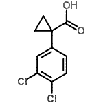 CAS 登录号：342386-78-1， 1-(3,4-二氯苯基)环丙烷羧酸