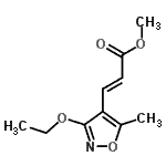 CAS 登录号：342424-94-6， 甲基(2E)-3-(3-乙氧基-5-甲基-1,2-恶唑-4-基)丙烯酸酯