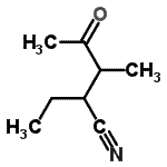 CAS#: 342614-42-0, 2-Ethyl-3-Methyl-4-Oxopentanenitrile
