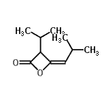 CAS 登录号：342616-76-6， (4E)-3-异丙基-4-(2-甲基丙亚基)-2-氧杂环丁酮