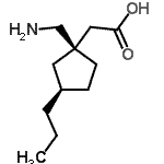 CAS 登录号：342652-57-7， [(1S,3R)-1-(氨基甲基)-3-丙基环戊基]乙酸