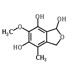 CAS#: 342652-61-3, 6-Methoxy-4-Methyl-1,3-Dihydro-2-Benzofuran-1,5,7-Triol