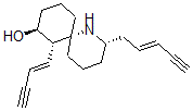 CAS 登录号：34272-51-0， (2S,6R,7S,8S)-7-[(E)-丁-1-烯-3-炔基]-2-[(E)-戊-2-烯-4-炔基]-1-氮杂螺[5.5]十一烷-8-醇