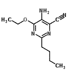 CAS 登录号：342823-94-3， 5-氨基-2-丁基-6-乙氧基-4-嘧啶甲腈
