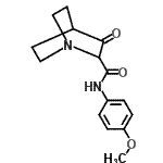 CAS 登录号：34291-66-2， N-(4-甲氧基苯基)-3-氧代奎宁环-2-甲酰胺