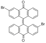 CAS 登录号：34316-54-6， (10Z)-3-溴-10-(2-溴-10-氧代蒽-9-亚基)蒽-9-酮