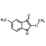 CAS 登录号：343332-46-7， 2-甲氧基-5-甲基-1H-苯并咪唑3-氧化物