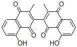 CAS 登录号：34341-27-0， 5-羟基-3-(8-羟基-3-甲基-1,4-二氧代萘-2-基)-2-甲基萘-1,4-二酮